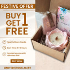 Sparkle Bloom Candle Gift Box (Buy 1 Get 1 Free)