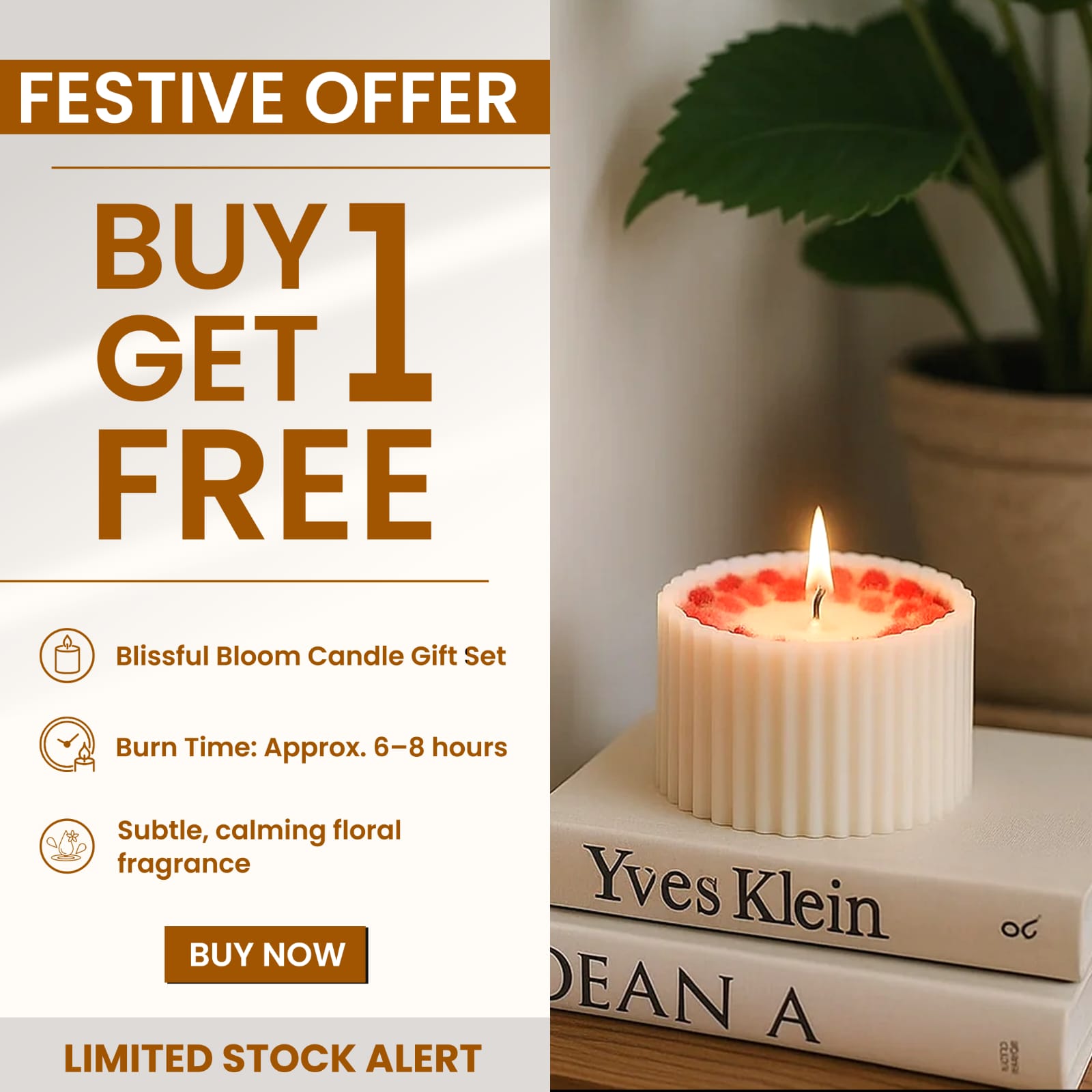 Blissful Bloom Candle Gift Set (Buy 1 Get 1 Free)