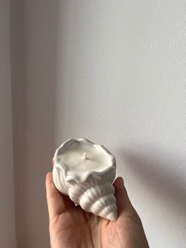 Ocean Bloom – Shell Candle with Rose Accent (Buy 1 Get 1 Free)