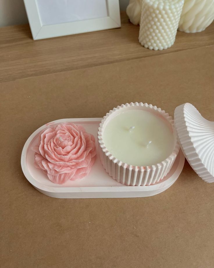 Peony Blush Jar Candle Set