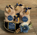 Rustic Dry Fruit & Gourmet Potli Hamper – Custom Anniversary/Festive Gift