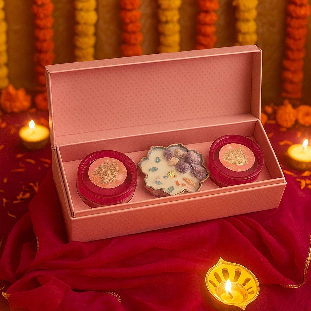 Festive Lotus Dry Fruit Hamper – Almonds & Raisins